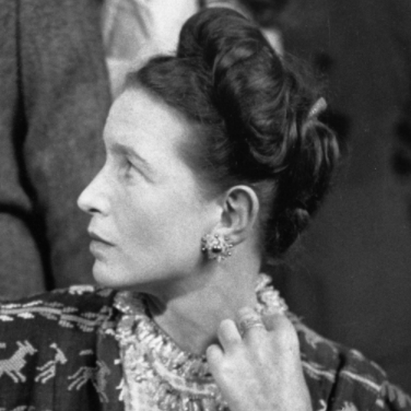 Simone de Beauvoir portrait